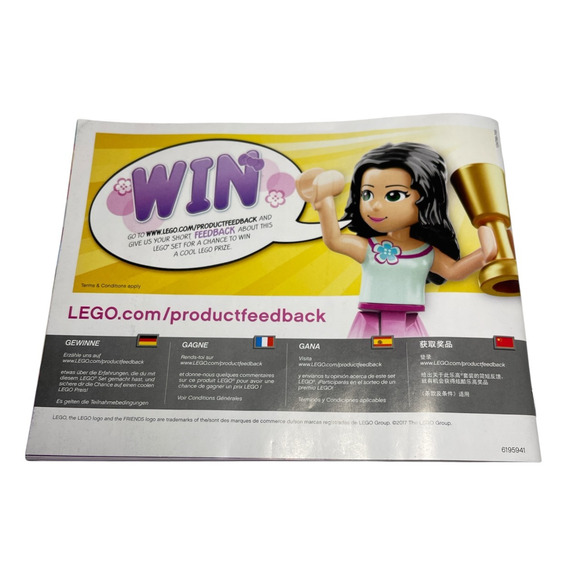 LEGO Friends Instructions Manual Only – 41311 Heartlake Pizzeria Booklet - Picture 3 of 3